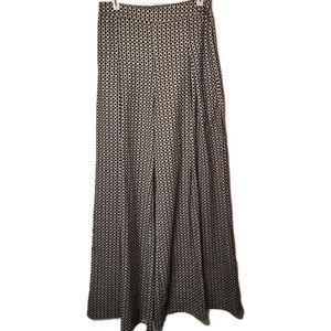 HYFVE Black and White Patterned Wide Leg Pants